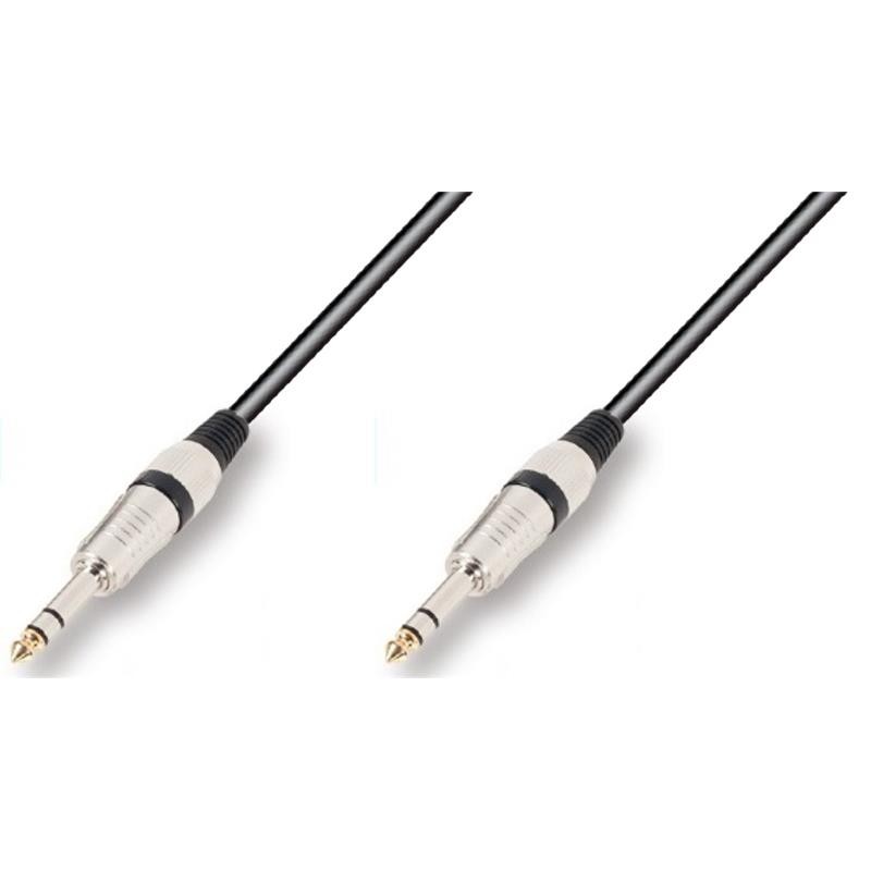 Vonyx Cable jack 6.3mm Stereo- 2 RCA Macho 3m