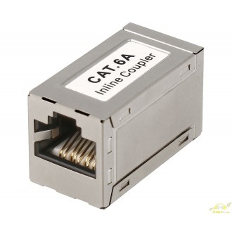 ADAPTADOR INLINE COUPLER RJ45 CAT6A FTP H-H