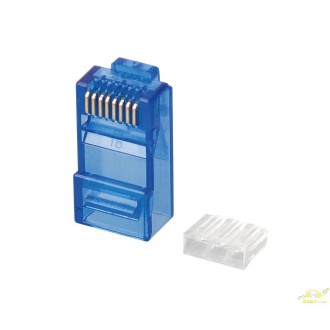 CONECTOR MODULAR RJ45 UTP CAT.6 Con guia de plastico