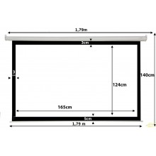 Pantalla proyeccion manual 84 pulgadas 180x180