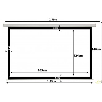 Pantalla proyeccion manual 84 pulgadas 180x180