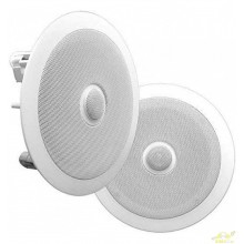 PYLE PDIC80 Pareja de altavoces integrados de techo 8" 150w, Blanco